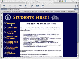 Students First Web Site
