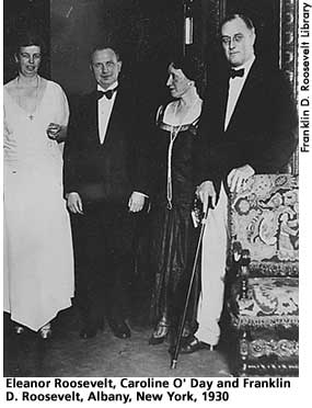 [picture: Eleanor Roosevelt, Caroline O'Day and FDR, Albany, NY, 1930]  
