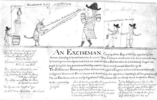 Anti-excise cartoon by an unknown artist