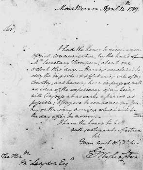 Washington's Letter to Langdon