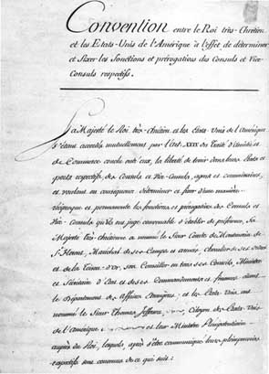Consular Convention with France, 1788